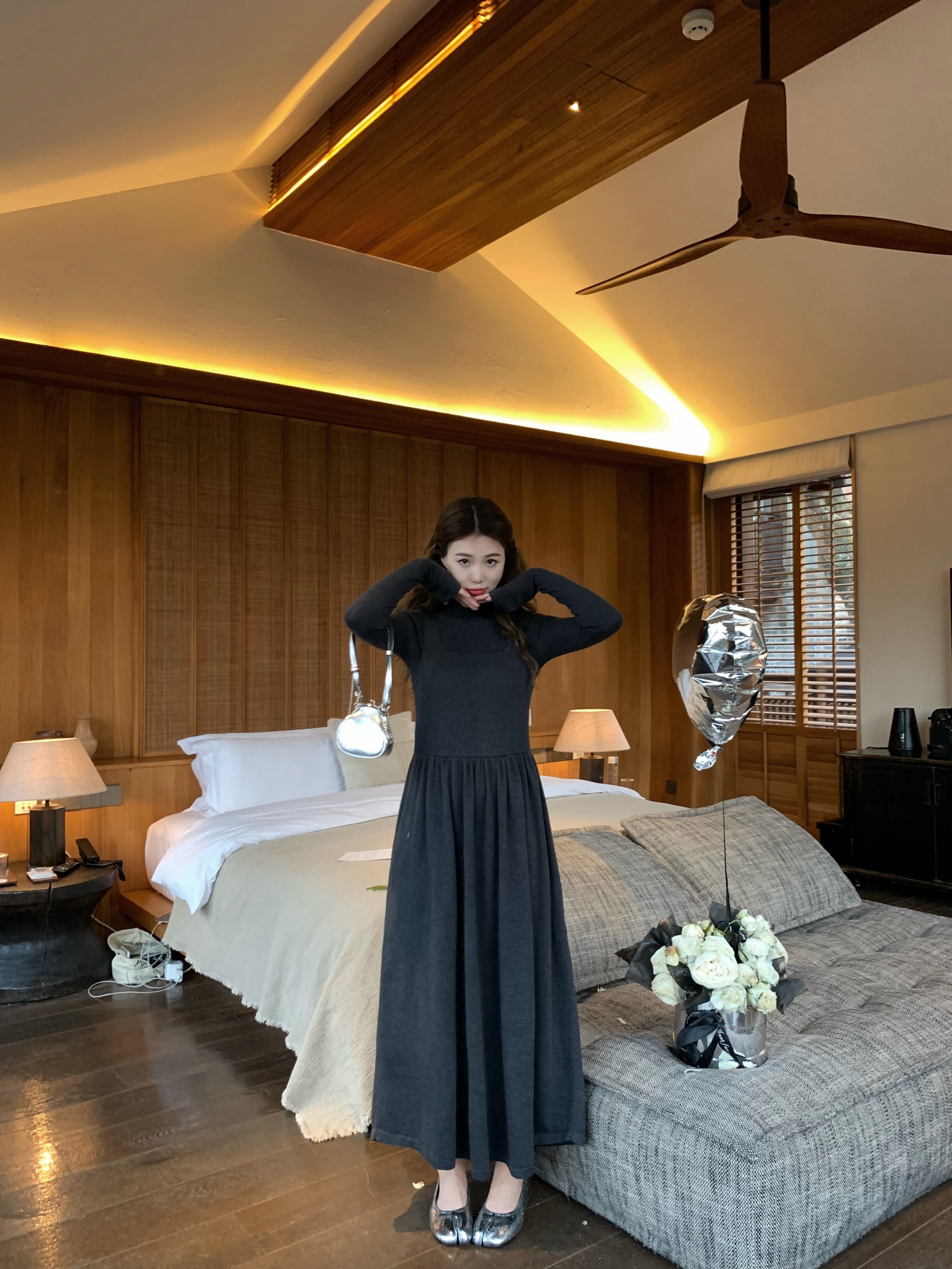 Layered Vest Sweater Dress with Inner Shirt Set for Women - Cute Art Student Style, Trendy 90s-Inspired Fashion Layered Vest Sweater Dress with Inner Shirt Set for Women - Cute Art Student Style, Trendy 90s-Inspired Fashion