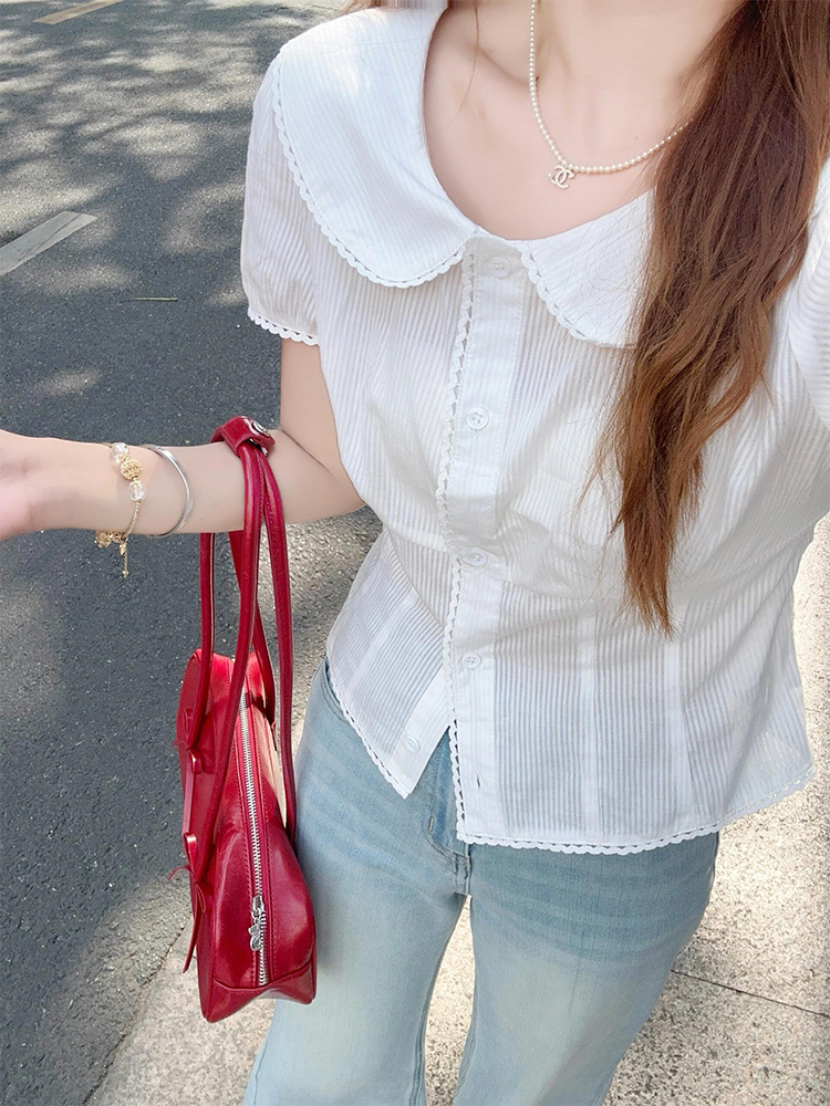 Light Blue High-Waisted Wide-Leg Flared Jeans for Women - Summer Slim Fit Non-Skinny Straight Pants, Trendy Casual Style Light Blue High-Waisted Wide-Leg Flared Jeans for Women - Summer Slim Fit Non-Skinny Straight Pants, Trendy Casual Style