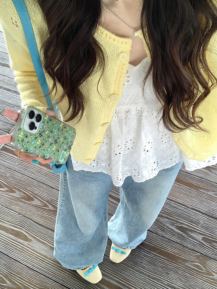 Light Blue High-Waisted Wide-Leg Jeans for Women, Retro Summer Style, Loose Fit Straight-Leg, Slimming Floor-Length Pants Light Blue High-Waisted Wide-Leg Jeans for Women, Retro Summer Style, Loose Fit Straight-Leg, Slimming Floor-Length Pants