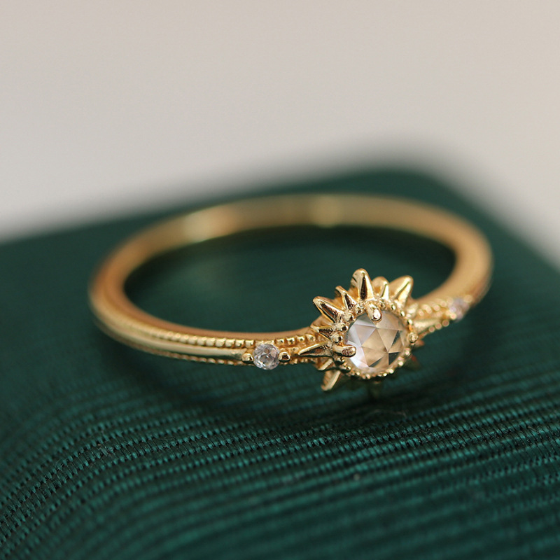 Light Luxury Adjustable Open Finger Gemstone Ring for Women - Fashionable 2025 Versatile Court Style Light Luxury Adjustable Open Finger Gemstone Ring for Women - Fashionable 2025 Versatile Court Style