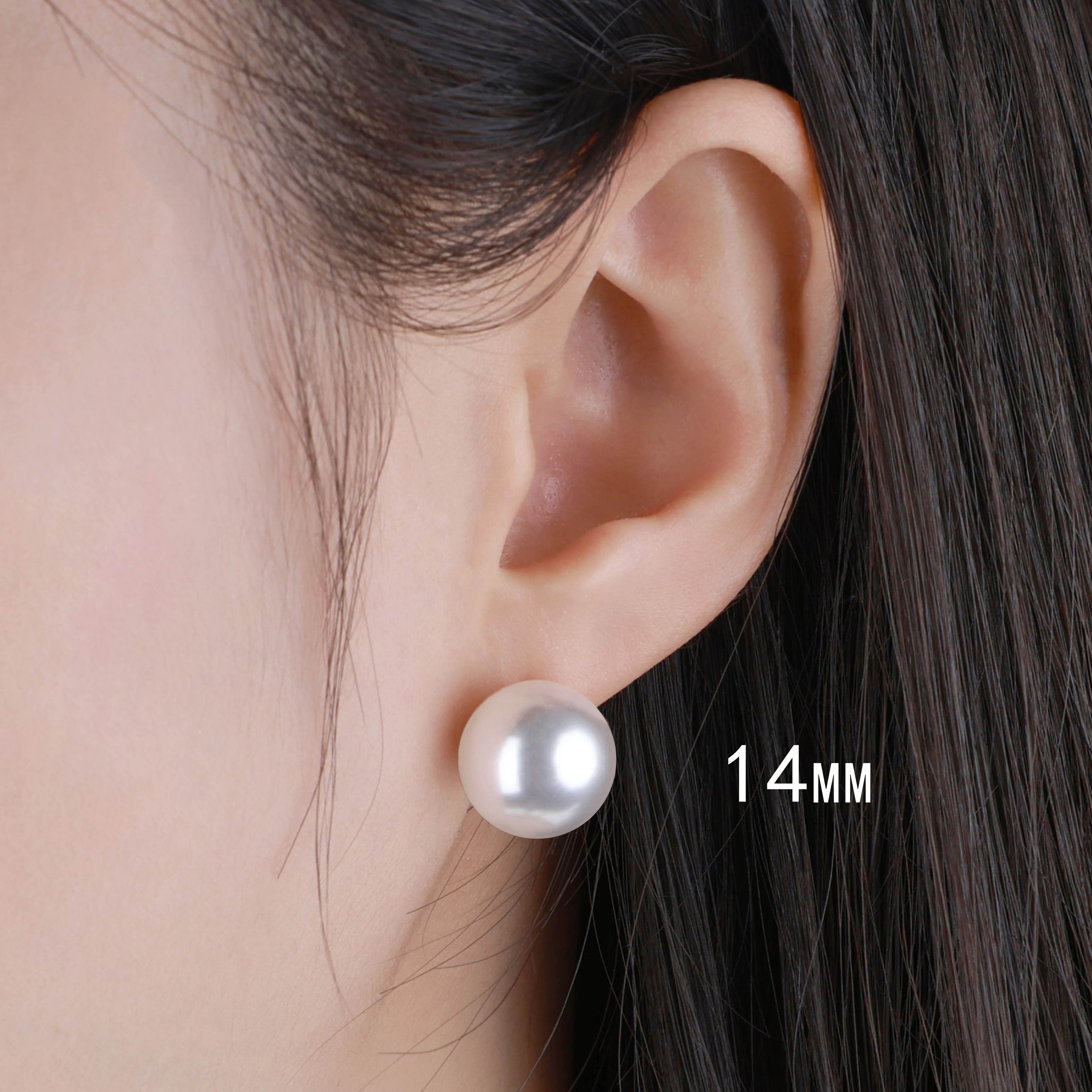 Light Luxury Fever Style Round Australian White Pearl S999 Needle Earrings - Elegant 90s-Inspired Fashion Jewelry for Every Occasion Light Luxury Fever Style Round Australian White Pearl S999 Needle Earrings - Elegant 90s-Inspired Fashion Jewelry for Every Occasion