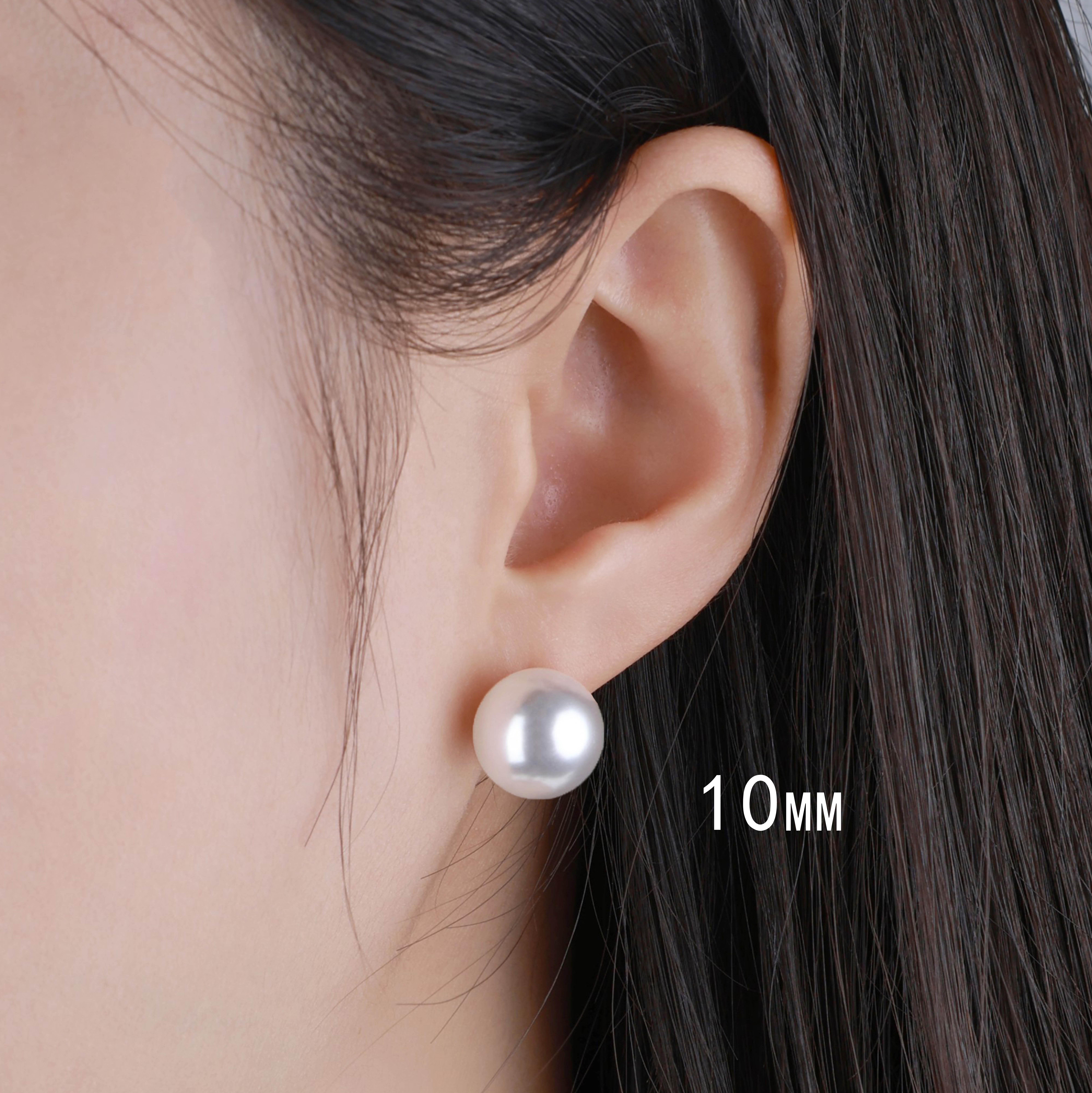 Light Luxury Fever Style Round Australian White Pearl S999 Needle Earrings - Elegant 90s-Inspired Fashion Jewelry for Every Occasion Light Luxury Fever Style Round Australian White Pearl S999 Needle Earrings - Elegant 90s-Inspired Fashion Jewelry for Every Occasion