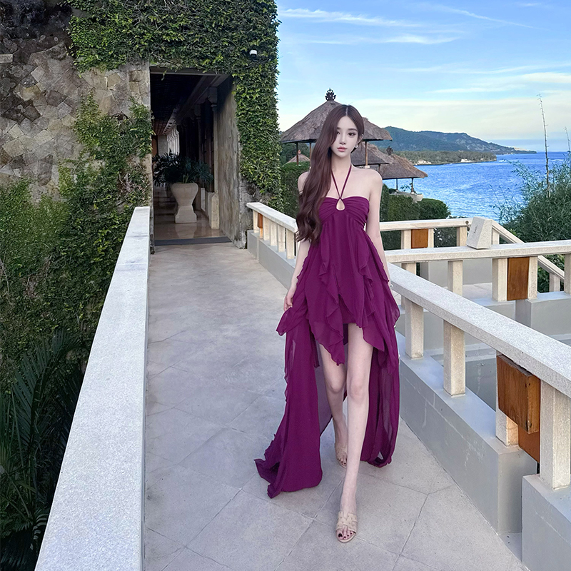 Light Luxury Spaghetti Strap Dress Set for Women - Two-Piece Fatal Woman Design, Perfect for Y2K and Chic Evening Wear