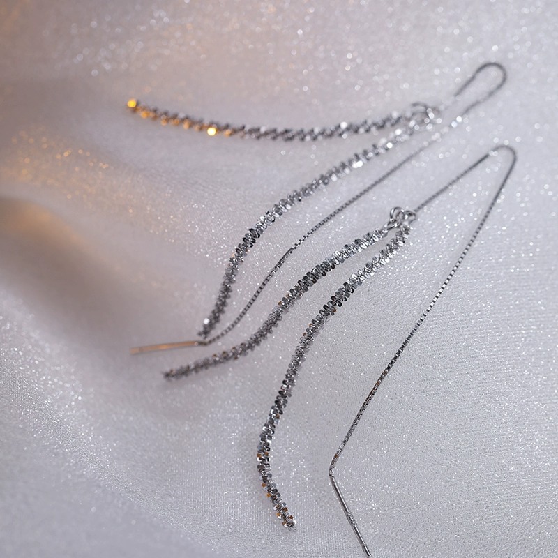 Light Luxury Starry Tassel Earrings - Elegant Temperament Ear Pendants for Chic 90s and Y2K Style Light Luxury Starry Tassel Earrings - Elegant Temperament Ear Pendants for Chic 90s and Y2K Style