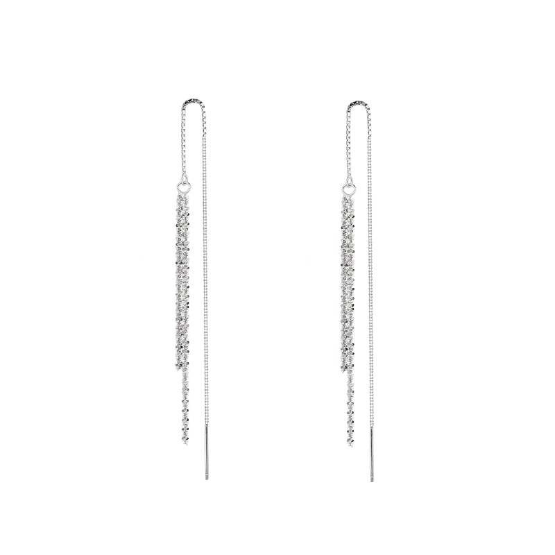 Light Luxury Starry Tassel Earrings - Elegant Temperament Ear Pendants for Chic 90s and Y2K Style Light Luxury Starry Tassel Earrings - Elegant Temperament Ear Pendants for Chic 90s and Y2K Style