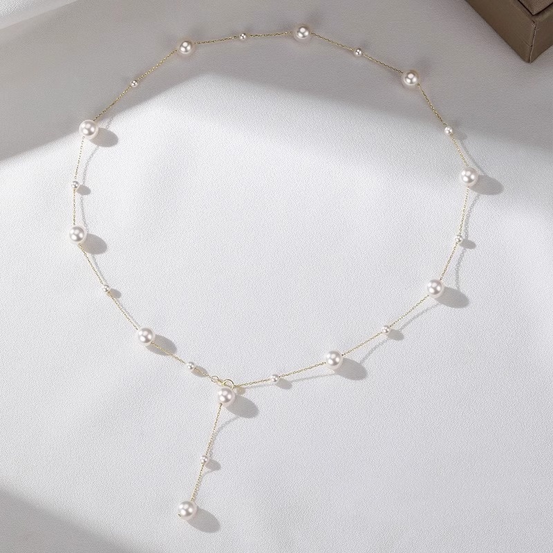 Light Luxury Women's Tassel Collarbone Chain Necklace - Parisian Style, Elegant Design for Chic Looks Light Luxury Women's Tassel Collarbone Chain Necklace - Parisian Style, Elegant Design for Chic Looks