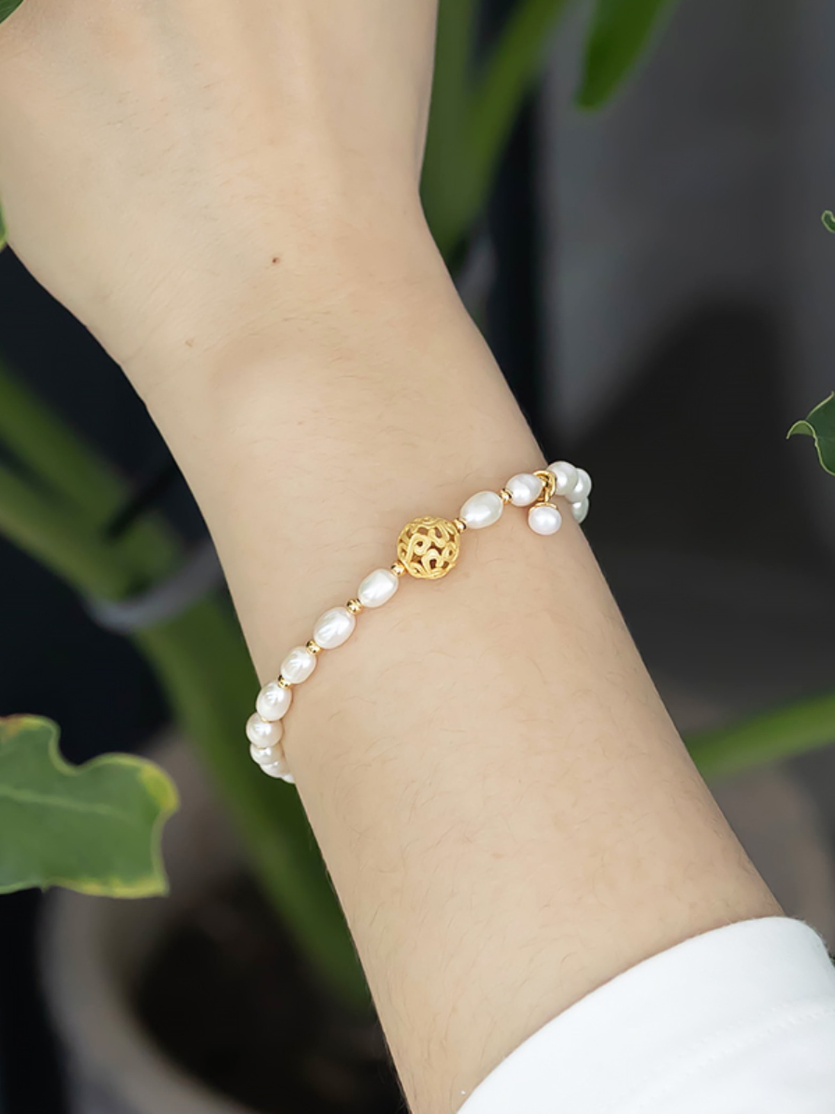 Lightweight 925 Silver Pearl Bracelet for Women, Natural Niche Style, Elegant Gift for Mother's Day Lightweight 925 Silver Pearl Bracelet for Women, Natural Niche Style, Elegant Gift for Mother's Day