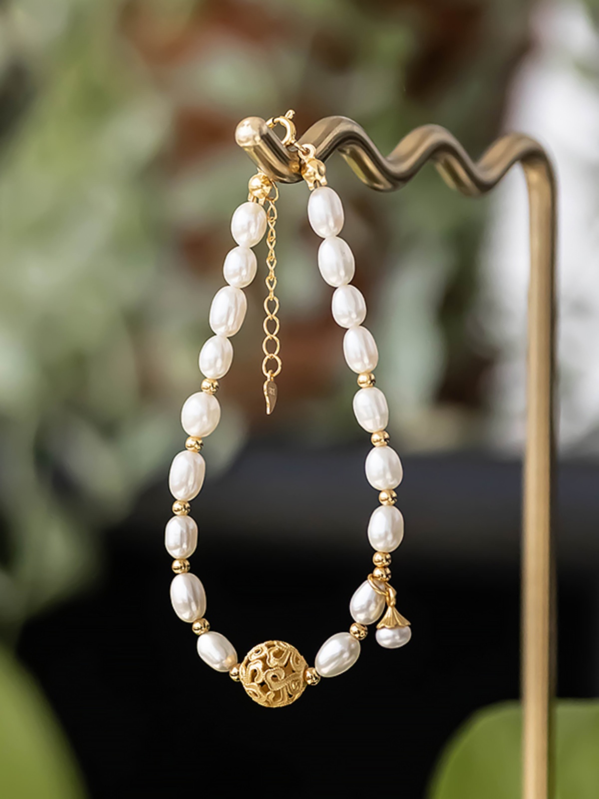 Lightweight 925 Silver Pearl Bracelet for Women, Natural Niche Style, Elegant Gift for Mother's Day Lightweight 925 Silver Pearl Bracelet for Women, Natural Niche Style, Elegant Gift for Mother's Day