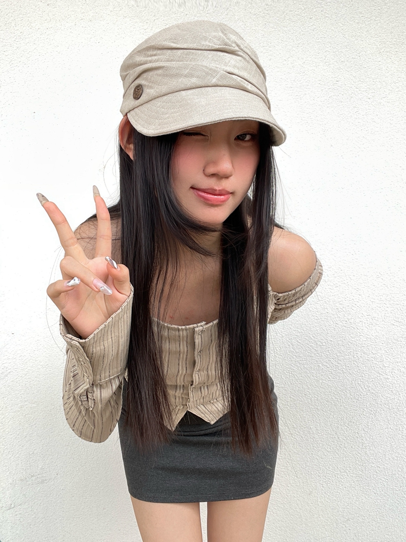 Lightweight Breathable Women's Equestrian Hat, Korean-Style Duckbill Sunshade Newsboy Beret for Spring/Summer Fashion Lightweight Breathable Women's Equestrian Hat, Korean-Style Duckbill Sunshade Newsboy Beret for Spring/Summer Fashion