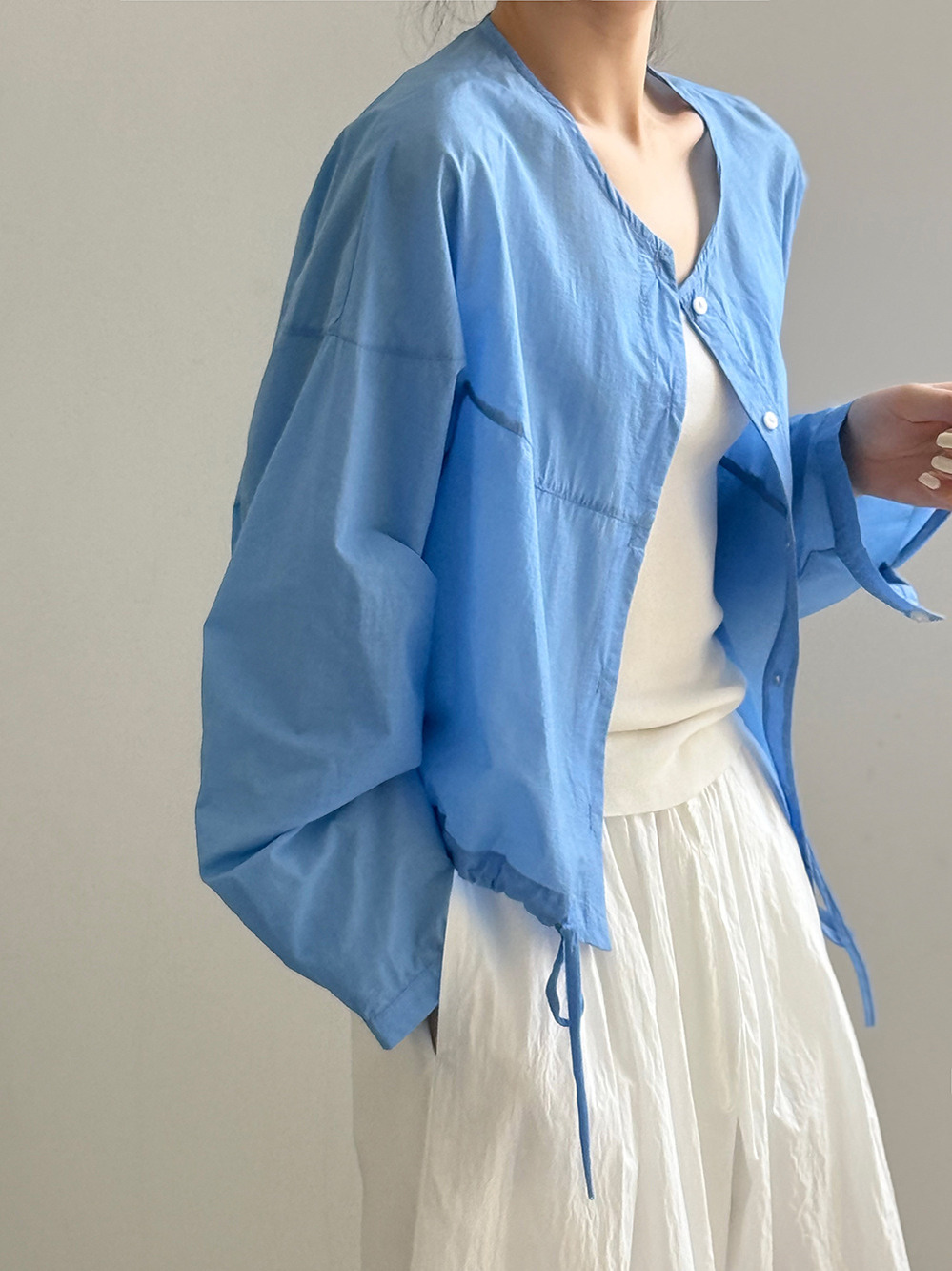 Lightweight Sun Protection Shirt - Women's Long Sleeve Blouse, 2025 Summer Drawstring Cardigan Jacket, Stylish & Versatile Fashion Essential Lightweight Sun Protection Shirt - Women's Long Sleeve Blouse, 2025 Summer Drawstring Cardigan Jacket, Stylish & Versatile Fashion Essential