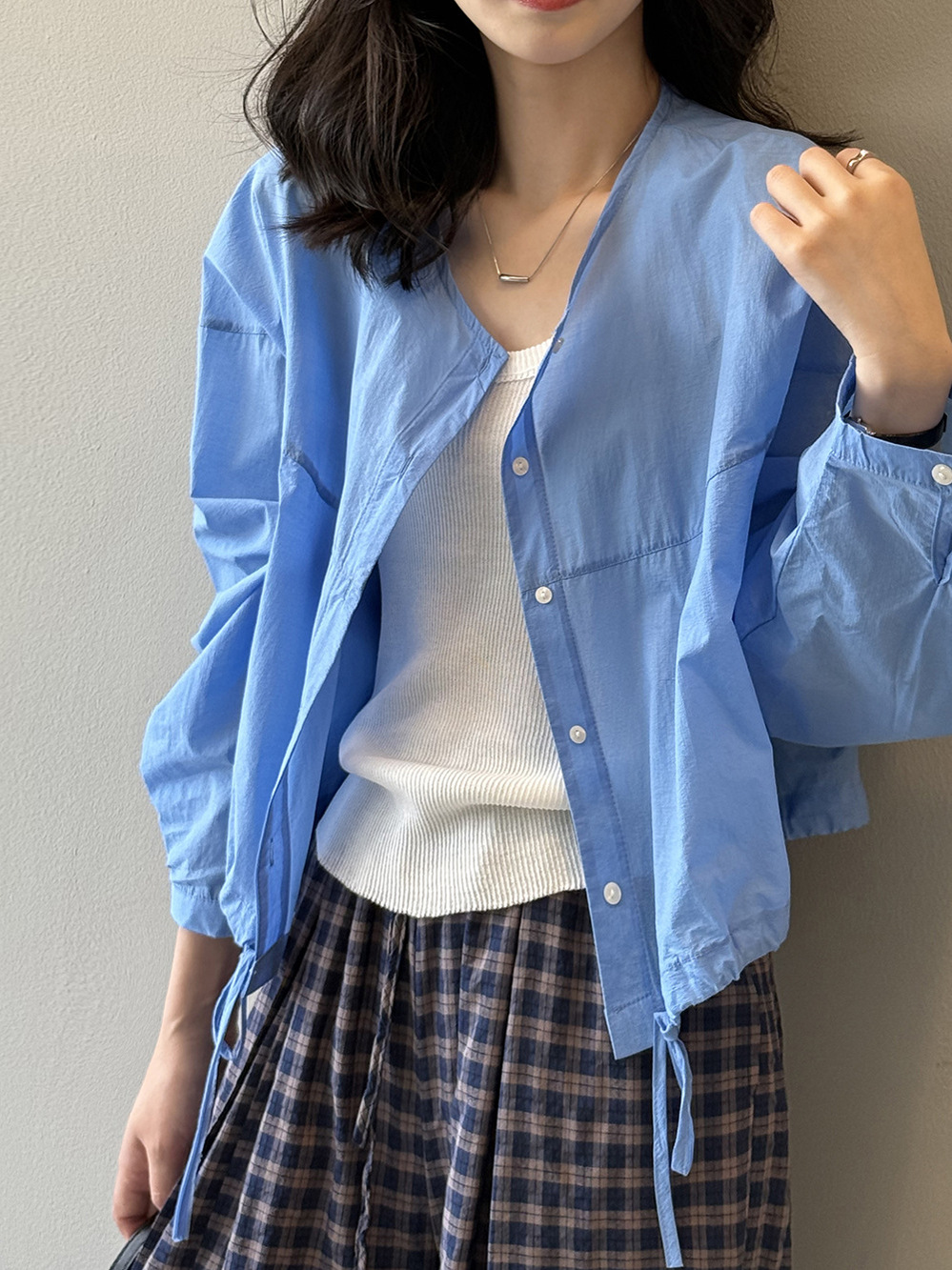 Lightweight Sun Protection Shirt - Women's Long Sleeve Blouse, 2025 Summer Drawstring Cardigan Jacket, Stylish & Versatile Fashion Essential Lightweight Sun Protection Shirt - Women's Long Sleeve Blouse, 2025 Summer Drawstring Cardigan Jacket, Stylish & Versatile Fashion Essential