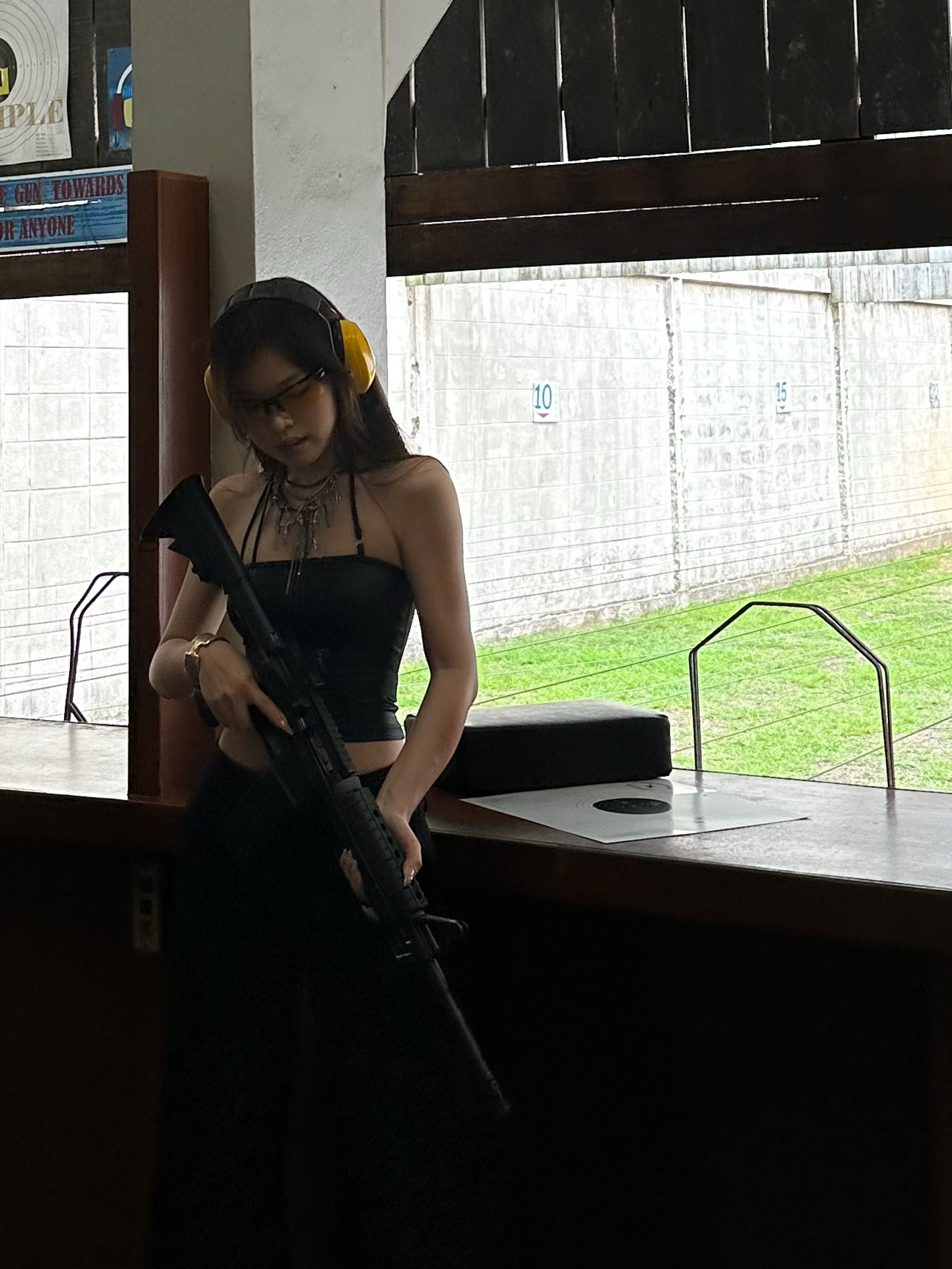 Limited Edition Killer Camisole - Black Rose Design with Faux Leather Texture, Trendy Y2K Style Limited Edition Killer Camisole - Black Rose Design with Faux Leather Texture, Trendy Y2K Style