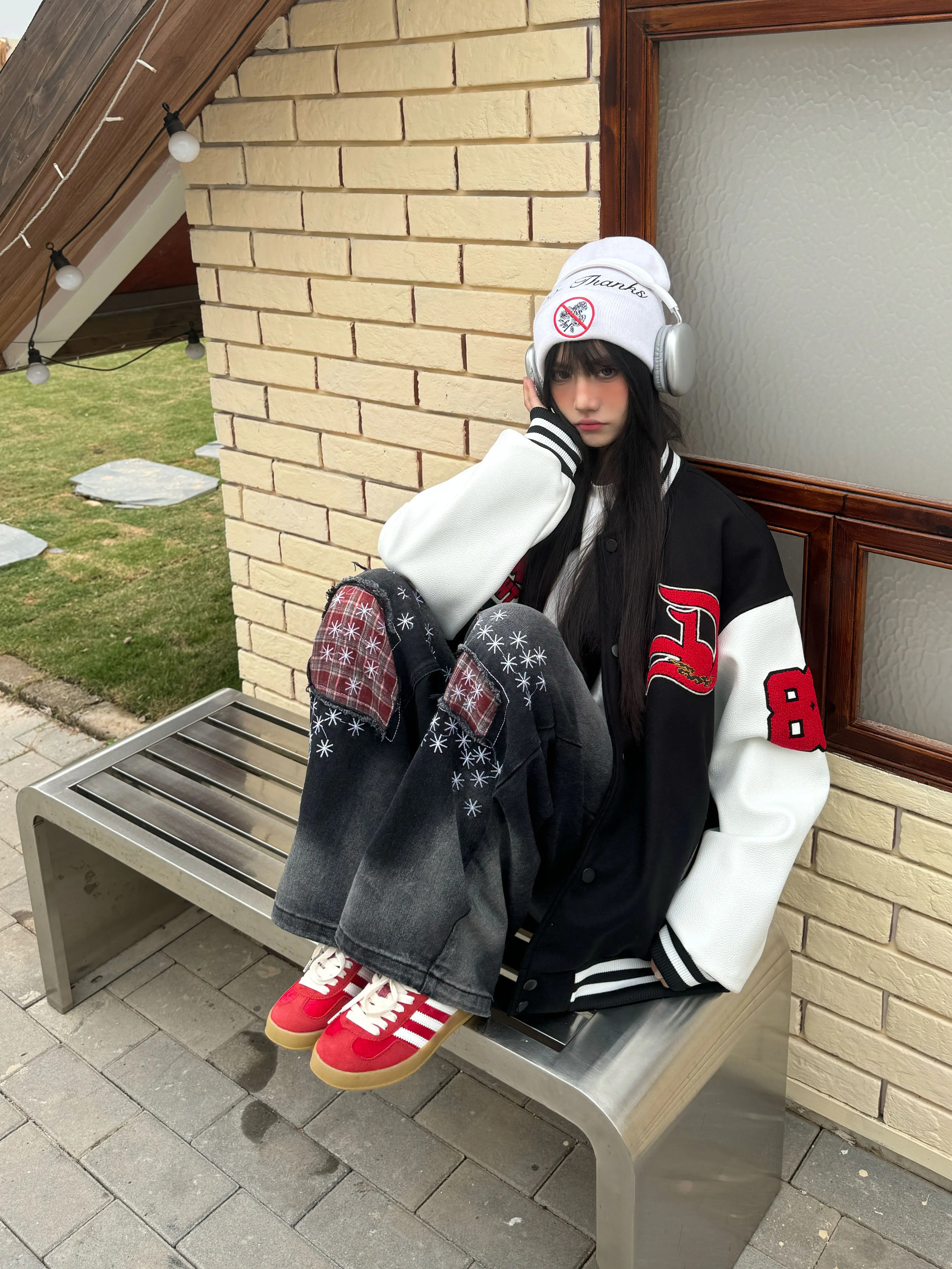 Limited Edition Velvet Embroidered Baseball Jacket for Couples - Loose Fit Red Coat, National Trend Spring Style for Year of the Snake Limited Edition Velvet Embroidered Baseball Jacket for Couples - Loose Fit Red Coat, National Trend Spring Style for Year of the Snake