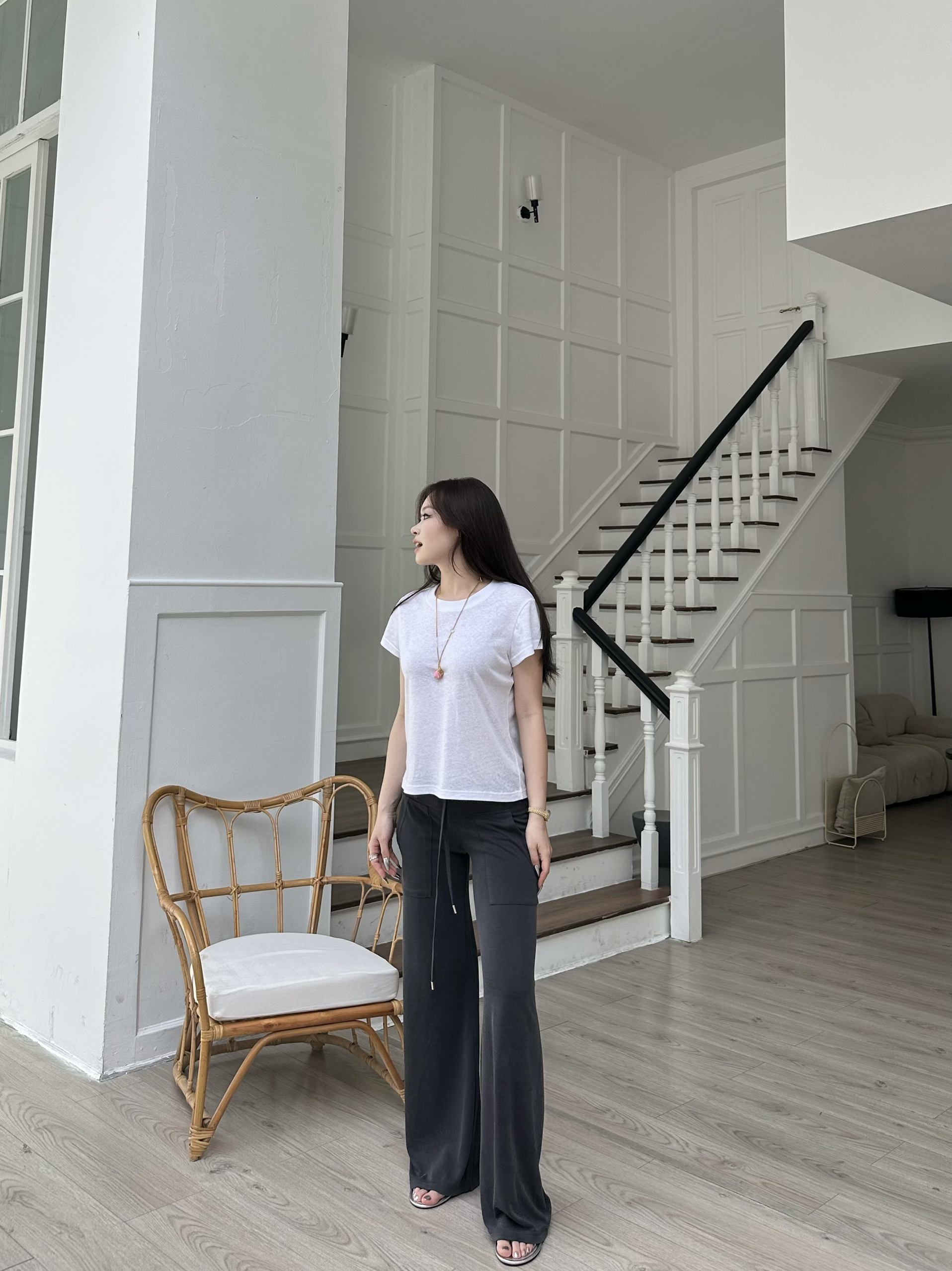 Linen Blend Snowflake Tee - Perfect Fit for Hot Summer Days, Trendy Summer Fashion, Lightweight and Breathable Linen Blend Snowflake Tee - Perfect Fit for Hot Summer Days, Trendy Summer Fashion, Lightweight and Breathable