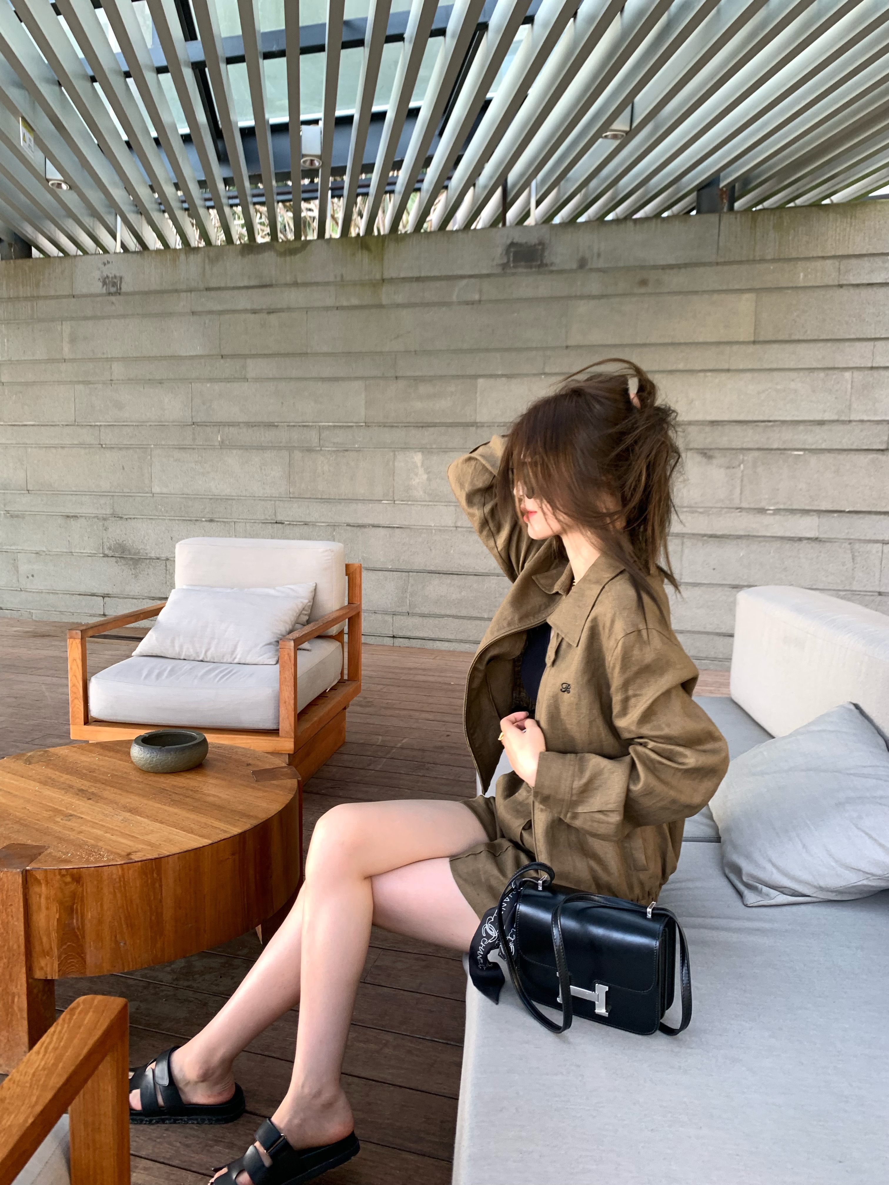 Linen Embroidered Loose Jacket and Shorts Set - Luxury Old Money Style, High-Quality 90s Inspired Fashion for Effortless Elegance Linen Embroidered Loose Jacket and Shorts Set - Luxury Old Money Style, High-Quality 90s Inspired Fashion for Effortless Elegance