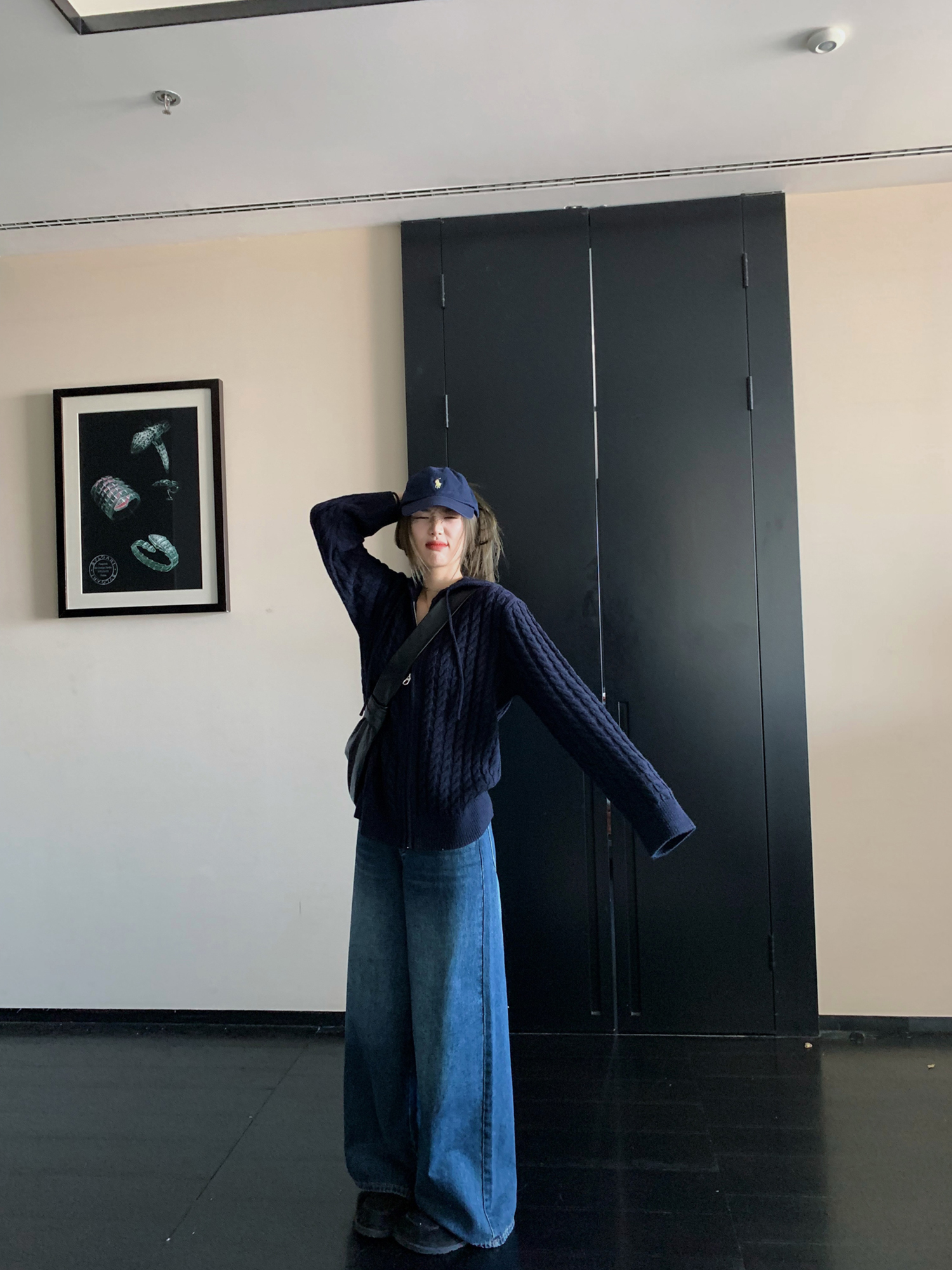 Little Jun Jun Britney Love Girl Cable Knit Hooded Cardigan - Simple Wool Knit Top for Casual Y2K Style Little Jun Jun Britney Love Girl Cable Knit Hooded Cardigan - Simple Wool Knit Top for Casual Y2K Style