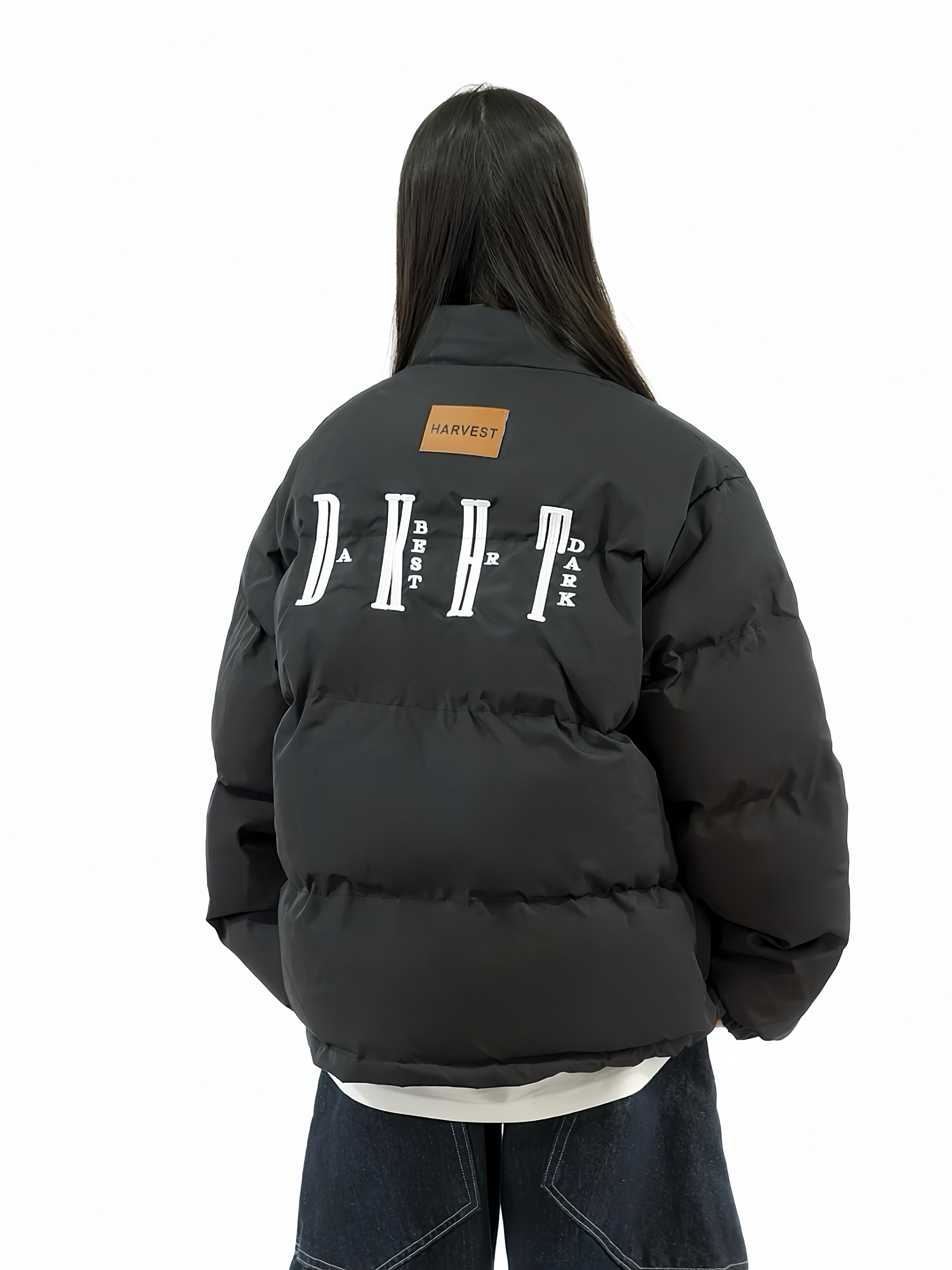 Loose Unisex Bread Jacket with Letter Embroidery – Thick Cotton Winter Coat for Couples, National Trend Fashion Outerwear Loose Unisex Bread Jacket with Letter Embroidery – Thick Cotton Winter Coat for Couples, National Trend Fashion Outerwear