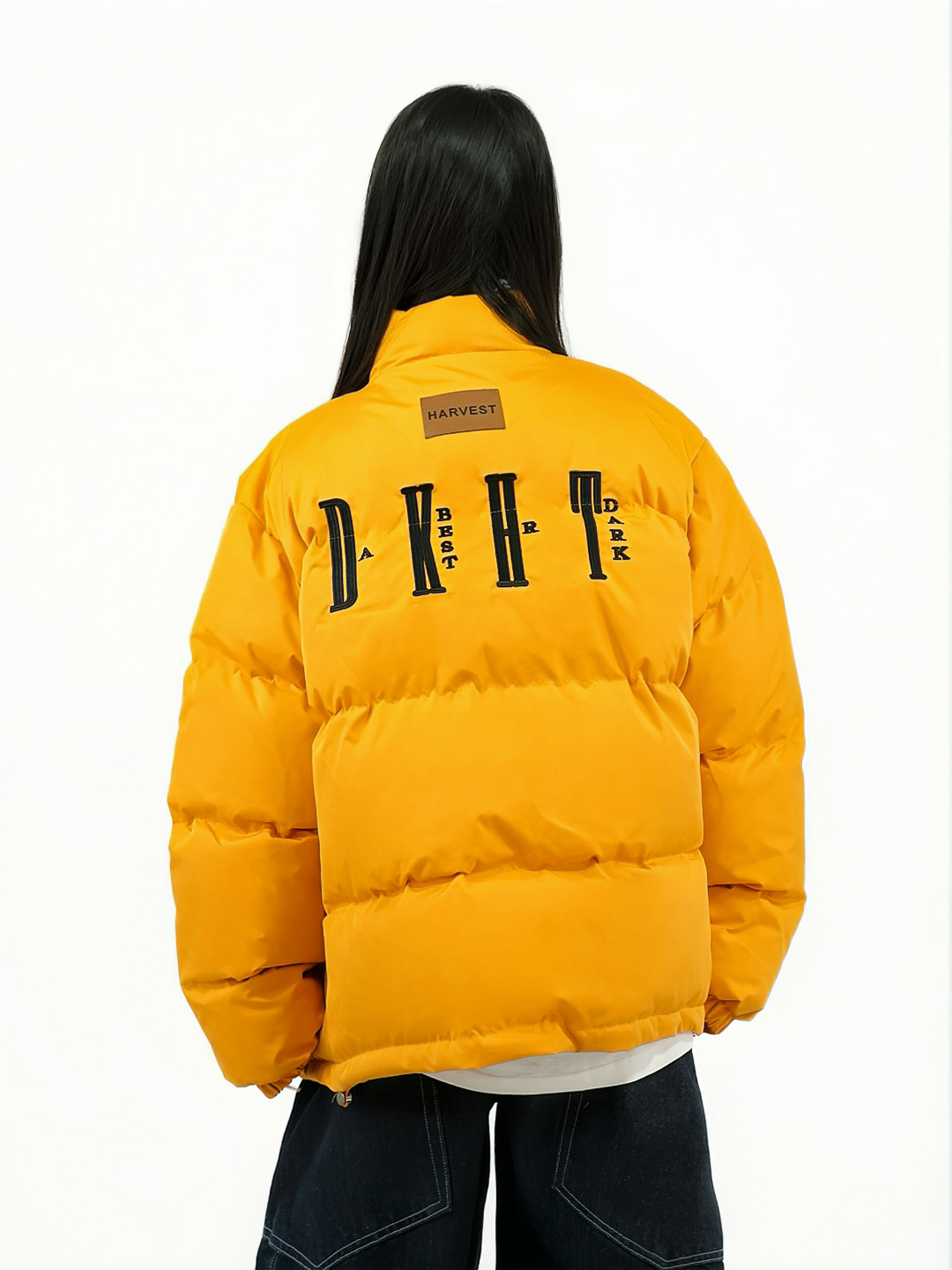 Loose Unisex Bread Jacket with Letter Embroidery – Thick Cotton Winter Coat for Couples, National Trend Fashion Outerwear Loose Unisex Bread Jacket with Letter Embroidery – Thick Cotton Winter Coat for Couples, National Trend Fashion Outerwear