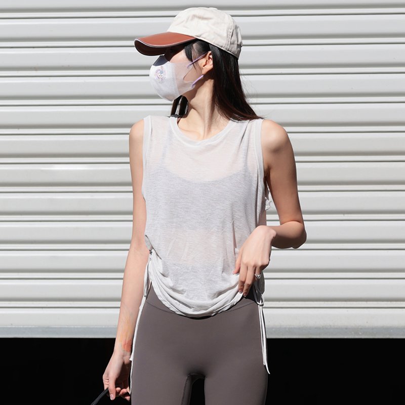 Loose Women's Yoga Tank Top - Stylish Running Sports Cover-Up Shirt for Active Wear - Versatile Southeast Asia & European Inspired Design