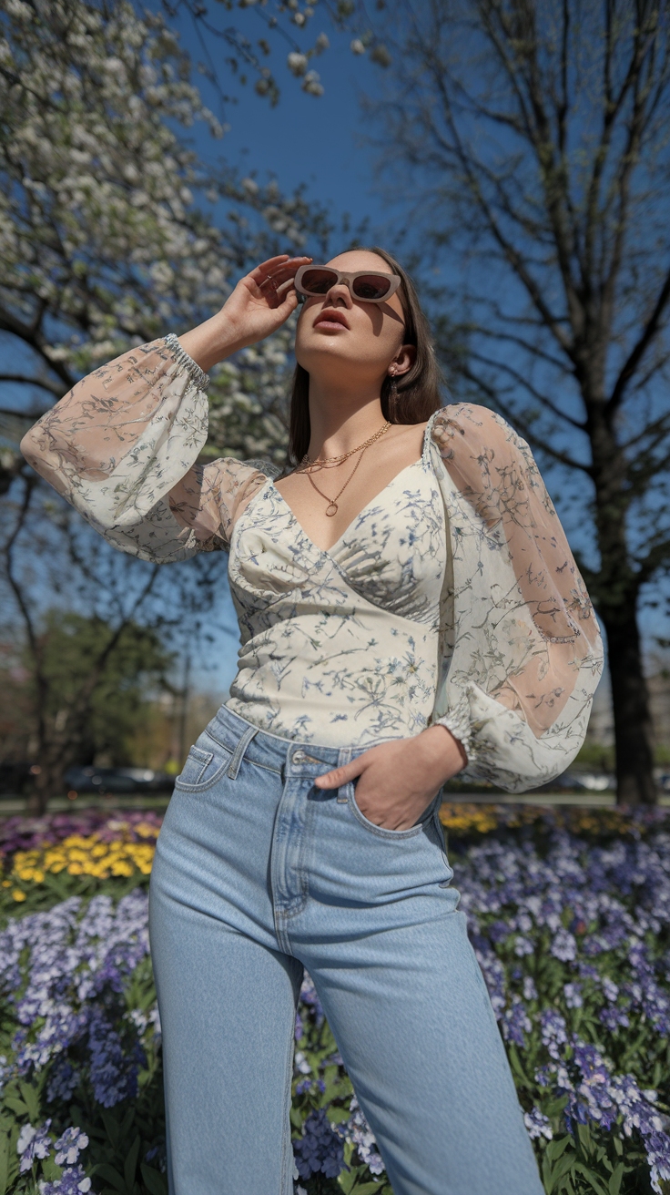 Create a Chic Low Rise Jeans Outfit Spring Vibe outfit idea