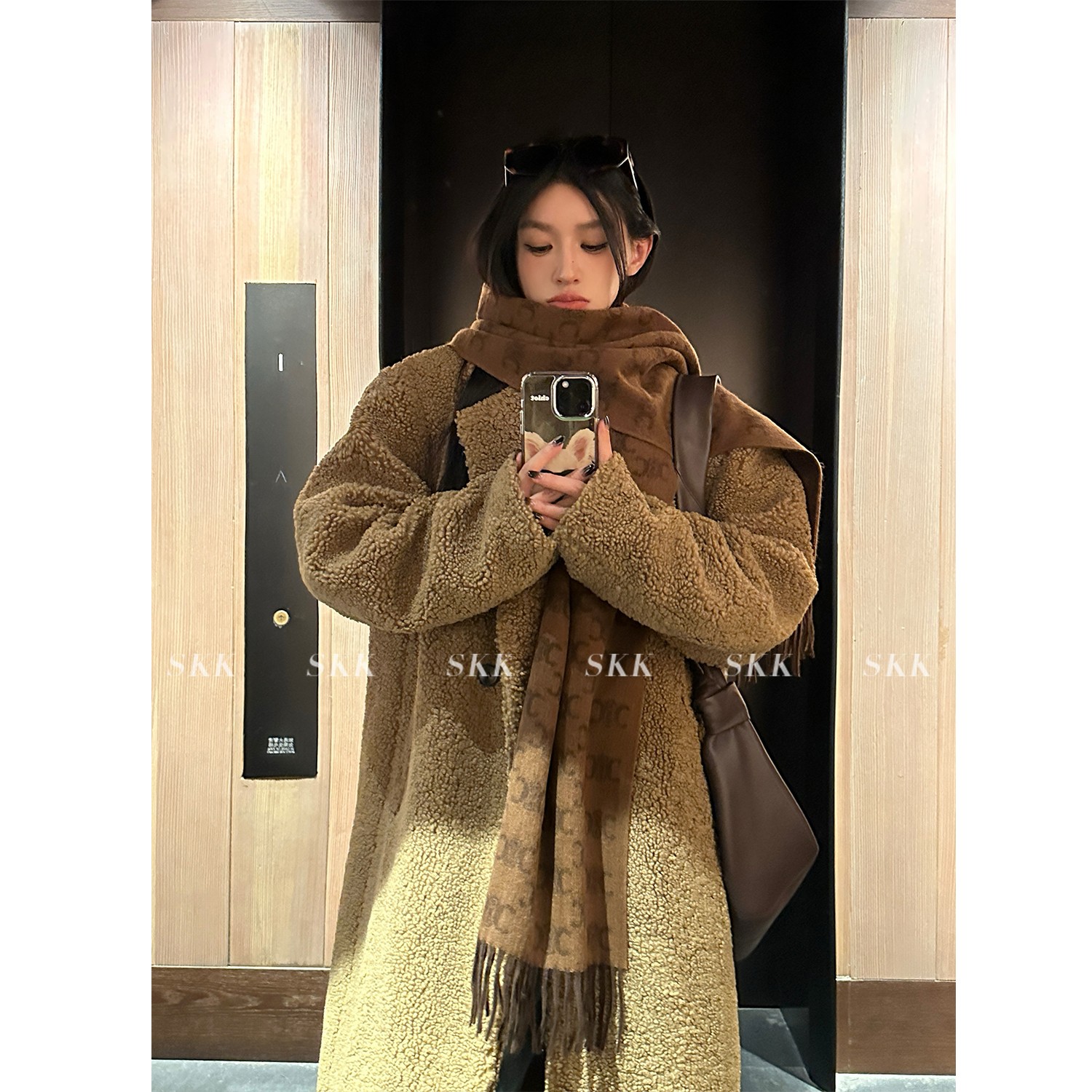 Luxury Eco-Friendly Faux Fur Long Wool Coat for Women - Stylish Outerwear for Spring & Winter, Chic Upper East Side Fashion Luxury Eco-Friendly Faux Fur Long Wool Coat for Women - Stylish Outerwear for Spring & Winter, Chic Upper East Side Fashion