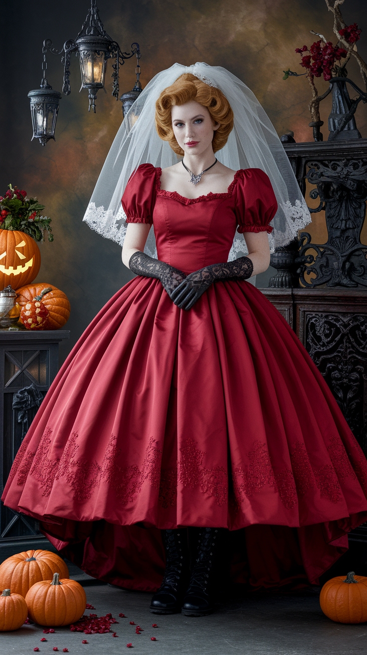 Creating a Lydia Deetz Costume Red for Halloween outfit idea