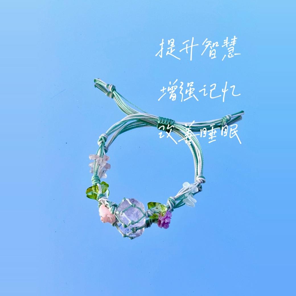 Macrame Crystal Collection Bracelet - Minimalist Natural Bead Wristband, Versatile High-End Feel, Boho Chic Style