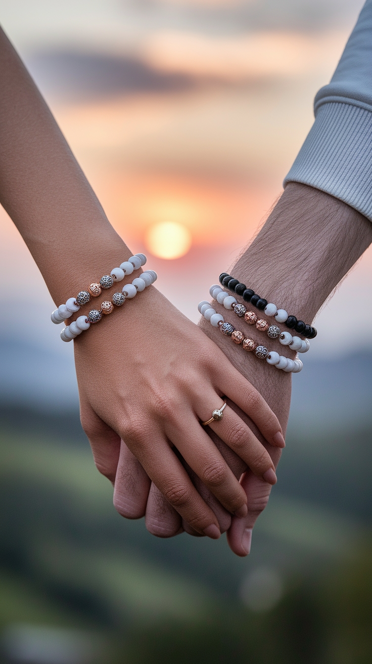 Matching Bead Bracelets for Couples: A Symbol of Love outfit idea