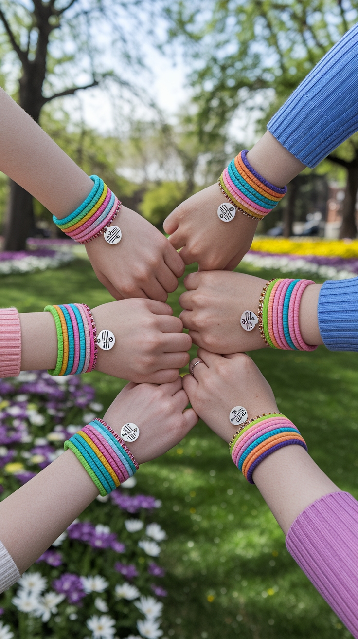 Matching Bracelets for 4 Friends: Celebrate Togetherness outfit idea