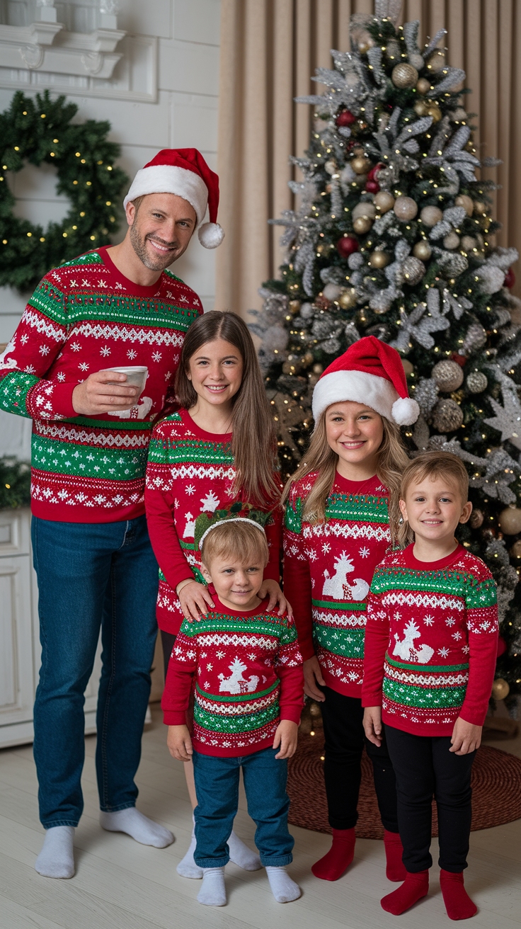Matching Christmas Shirts: Fun Styles for the Holidays outfit idea