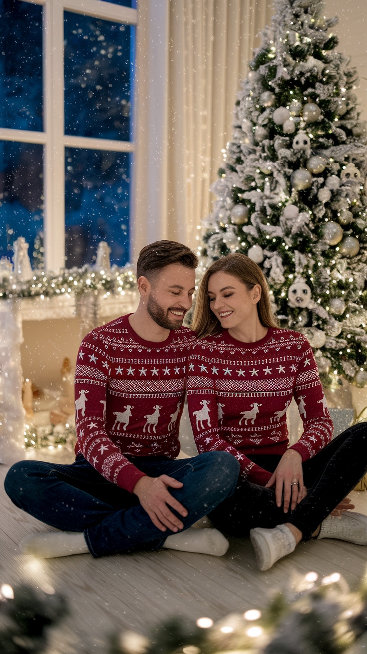 Matching Christmas Shirts Couples Will Love This Year outfit idea