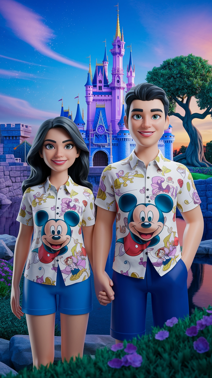 Best Matching Disney Shirts for Couples outfit idea