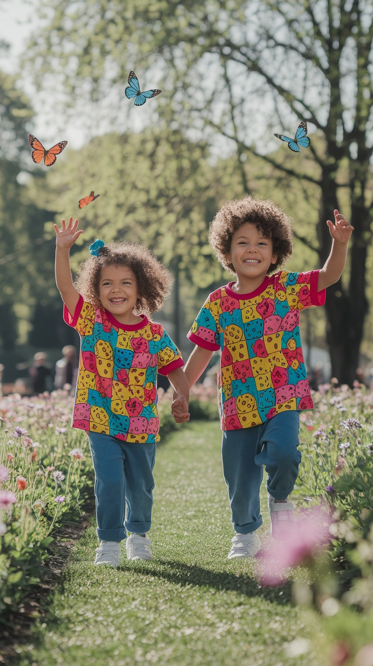 Trendy Matching Sibling Shirts for Family Bonding outfit idea