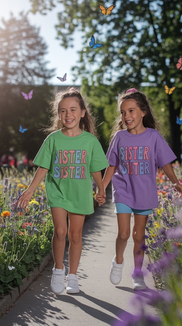 Fashion Tips for Matching Sister Shirts outfit idea