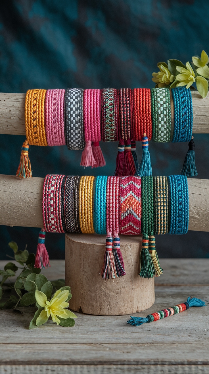 Artistic Matching Thread Bracelets for Personal Touch outfit idea