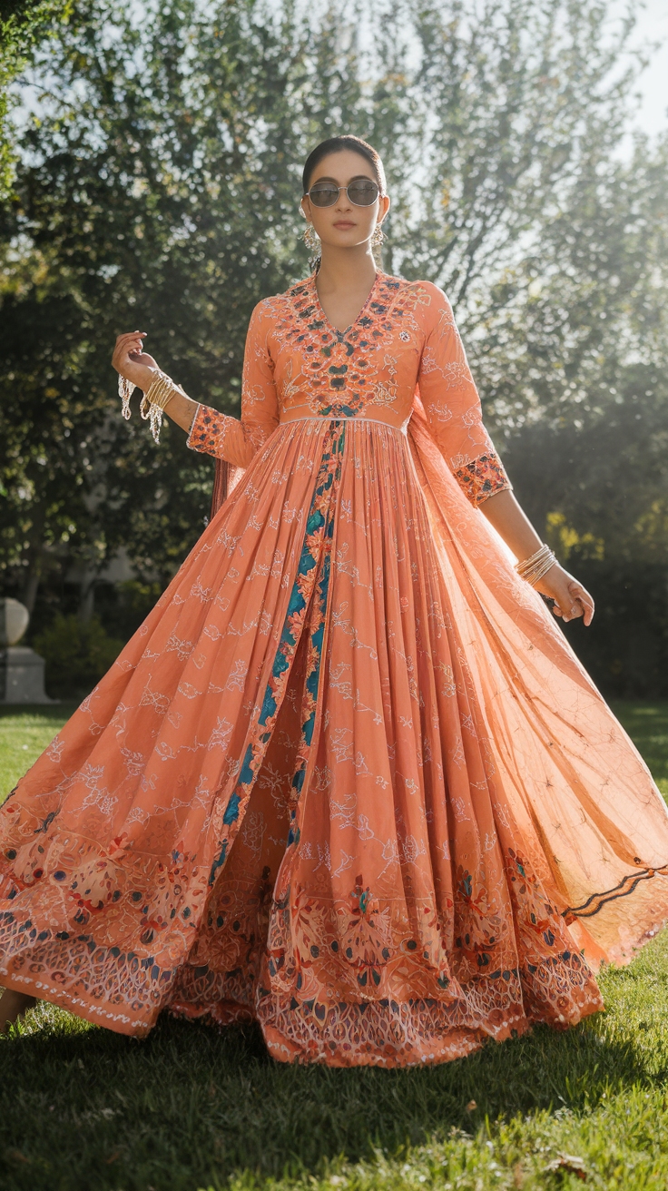 Maxi Style Pakistani Dresses: Cultural Elegance and Comfort outfit idea