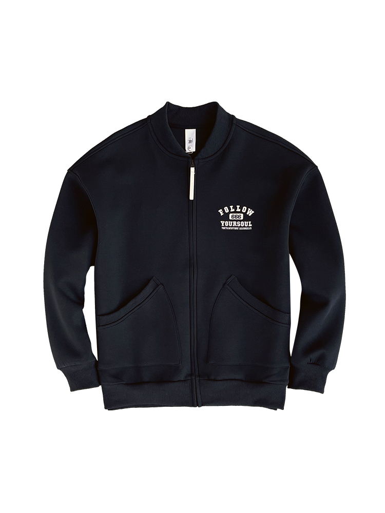 Men's American Style Heavyweight Letter Embroidery Baseball Jacket - Trendy Spring Autumn Zip-Up Sweatshirt with Stand-Up Collar Men's American Style Heavyweight Letter Embroidery Baseball Jacket - Trendy Spring Autumn Zip-Up Sweatshirt with Stand-Up Collar