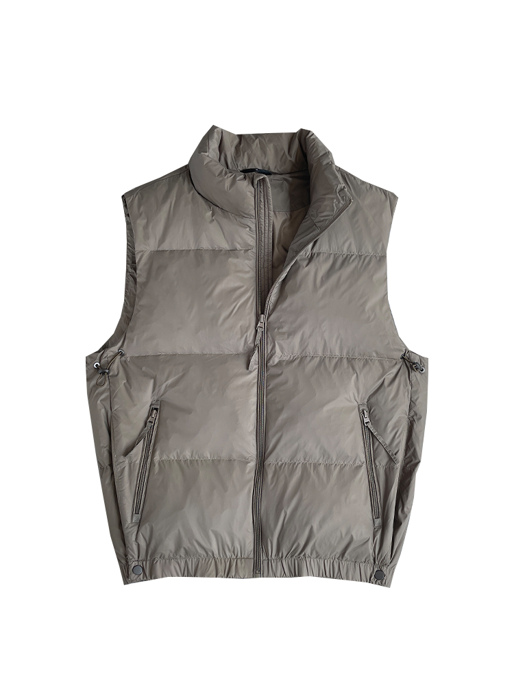 Men's American Style Solid Color Stand Collar Down Vest - Minimalist Casual Sleeveless Jacket for Autumn Winter Fashion Men's American Style Solid Color Stand Collar Down Vest - Minimalist Casual Sleeveless Jacket for Autumn Winter Fashion