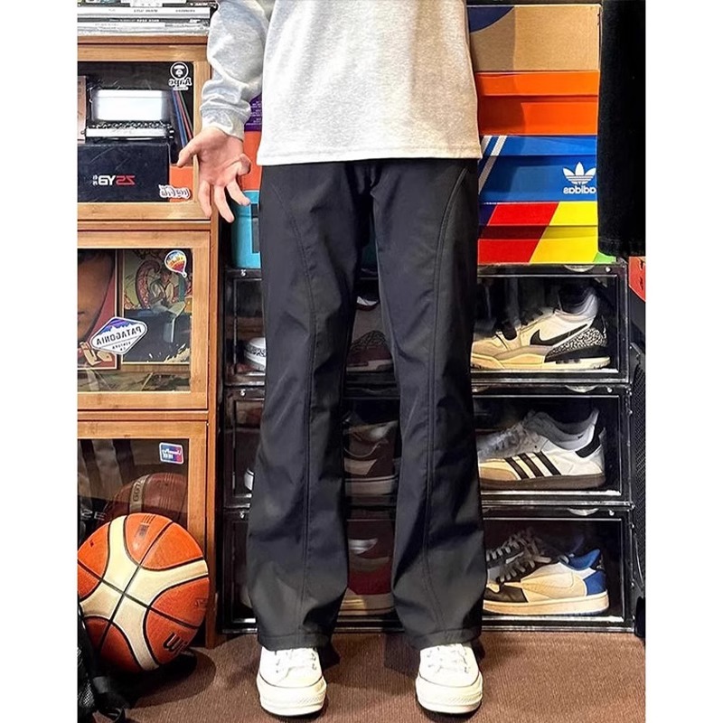 Men's American-Style Thin Waterproof Quick-Dry Cargo Pants, Diagonal Cut Casual Outdoor Straight-Leg Summer Trousers Men's American-Style Thin Waterproof Quick-Dry Cargo Pants, Diagonal Cut Casual Outdoor Straight-Leg Summer Trousers