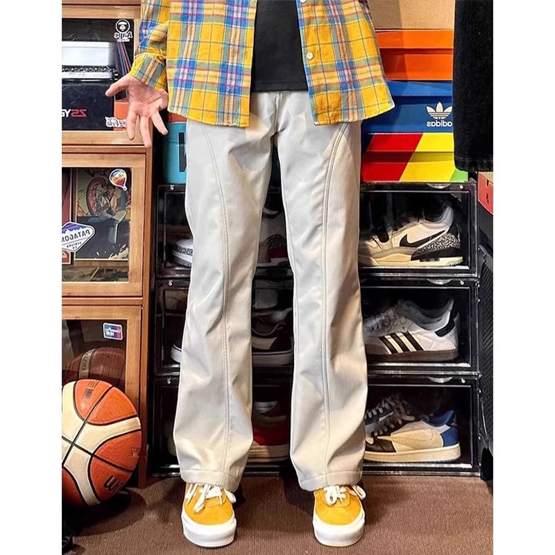 Men's American-Style Thin Waterproof Quick-Dry Cargo Pants, Diagonal Cut Casual Outdoor Straight-Leg Summer Trousers Men's American-Style Thin Waterproof Quick-Dry Cargo Pants, Diagonal Cut Casual Outdoor Straight-Leg Summer Trousers