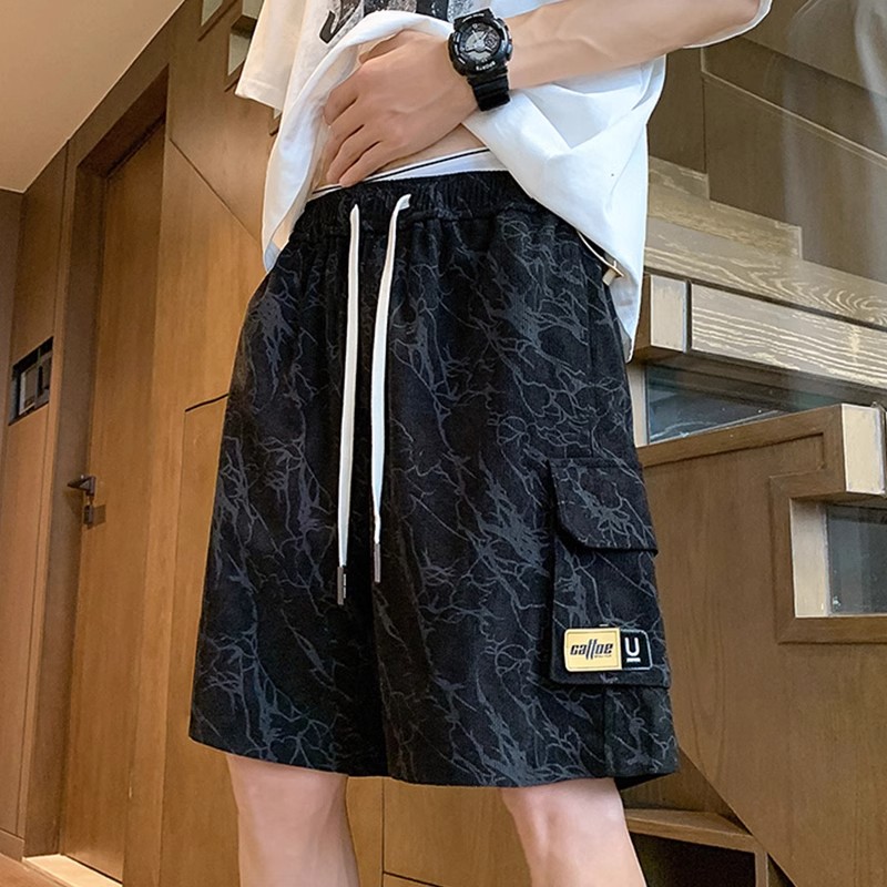 Men's Camouflage Sports Shorts - American Style Quick-Dry Straight-Leg Pants for Summer, Cool High School Casual Wear Men's Camouflage Sports Shorts - American Style Quick-Dry Straight-Leg Pants for Summer, Cool High School Casual Wear