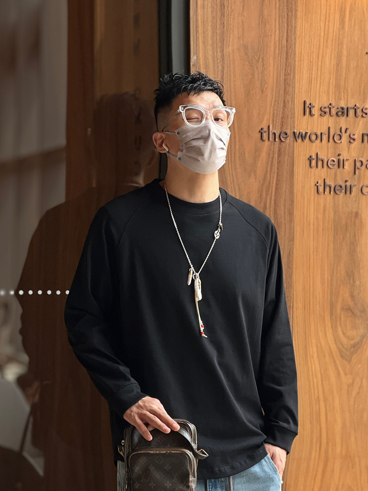 Men's Harbor Style White Long Sleeve T-Shirt - Pure Cotton, Casual Loose Fit, Versatile Autumn Essential, Heavyweight Design Men's Harbor Style White Long Sleeve T-Shirt - Pure Cotton, Casual Loose Fit, Versatile Autumn Essential, Heavyweight Design