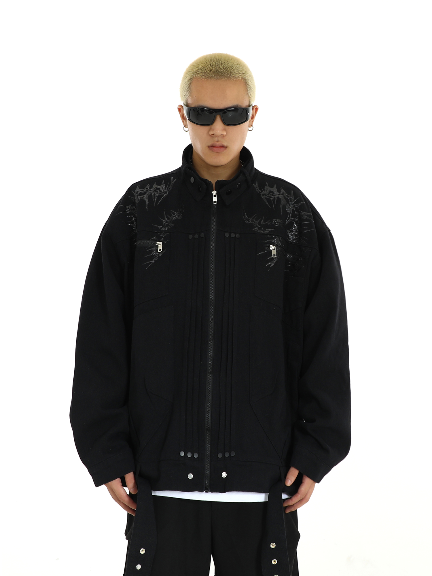 Men's Heavyweight American-Style Motorcycle Baseball Jacket - Casual Loose Fit Autumn Short Jacket for Couples