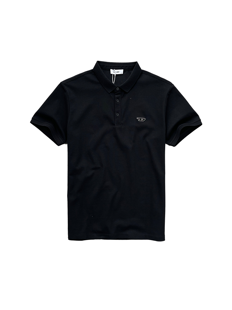 Men's Lightweight Casual Minimalist Polo Shirt - Solid Color Short Sleeve for Summer Business and Everyday Wear Men's Lightweight Casual Minimalist Polo Shirt - Solid Color Short Sleeve for Summer Business and Everyday Wear