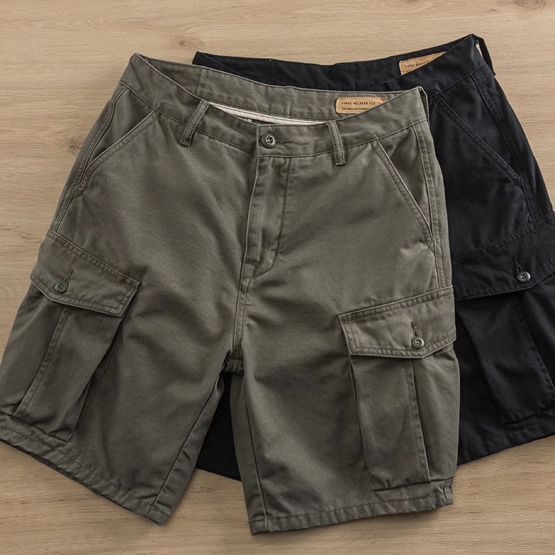 Men's Loose Retro Casual Work Shorts - Summer Versatile Five-Point Mid-Length Pants in Y2K Style Men's Loose Retro Casual Work Shorts - Summer Versatile Five-Point Mid-Length Pants in Y2K Style