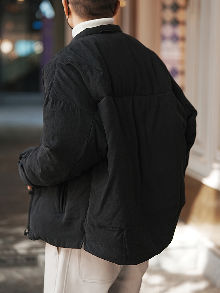 Men's National Style High-End Stand Collar Down Jacket, Trendy Chinese-Style Winter Coat with Zipper Men's National Style High-End Stand Collar Down Jacket, Trendy Chinese-Style Winter Coat with Zipper