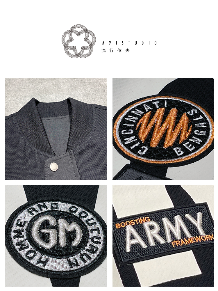 Men's Patchwork Cotton Jacket - Trendy Heavy-Duty Baseball Collar Streetwear for Spring and Autumn, American Casual Design Men's Patchwork Cotton Jacket - Trendy Heavy-Duty Baseball Collar Streetwear for Spring and Autumn, American Casual Design