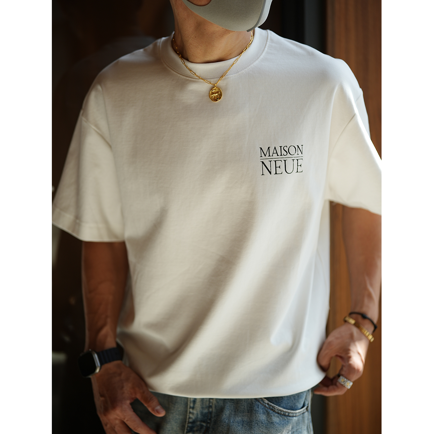 Men's Trendy Letter Print Drawstring Short Sleeve T-shirt - Summer Versatile Half Sleeve Top for Casual Style Men's Trendy Letter Print Drawstring Short Sleeve T-shirt - Summer Versatile Half Sleeve Top for Casual Style