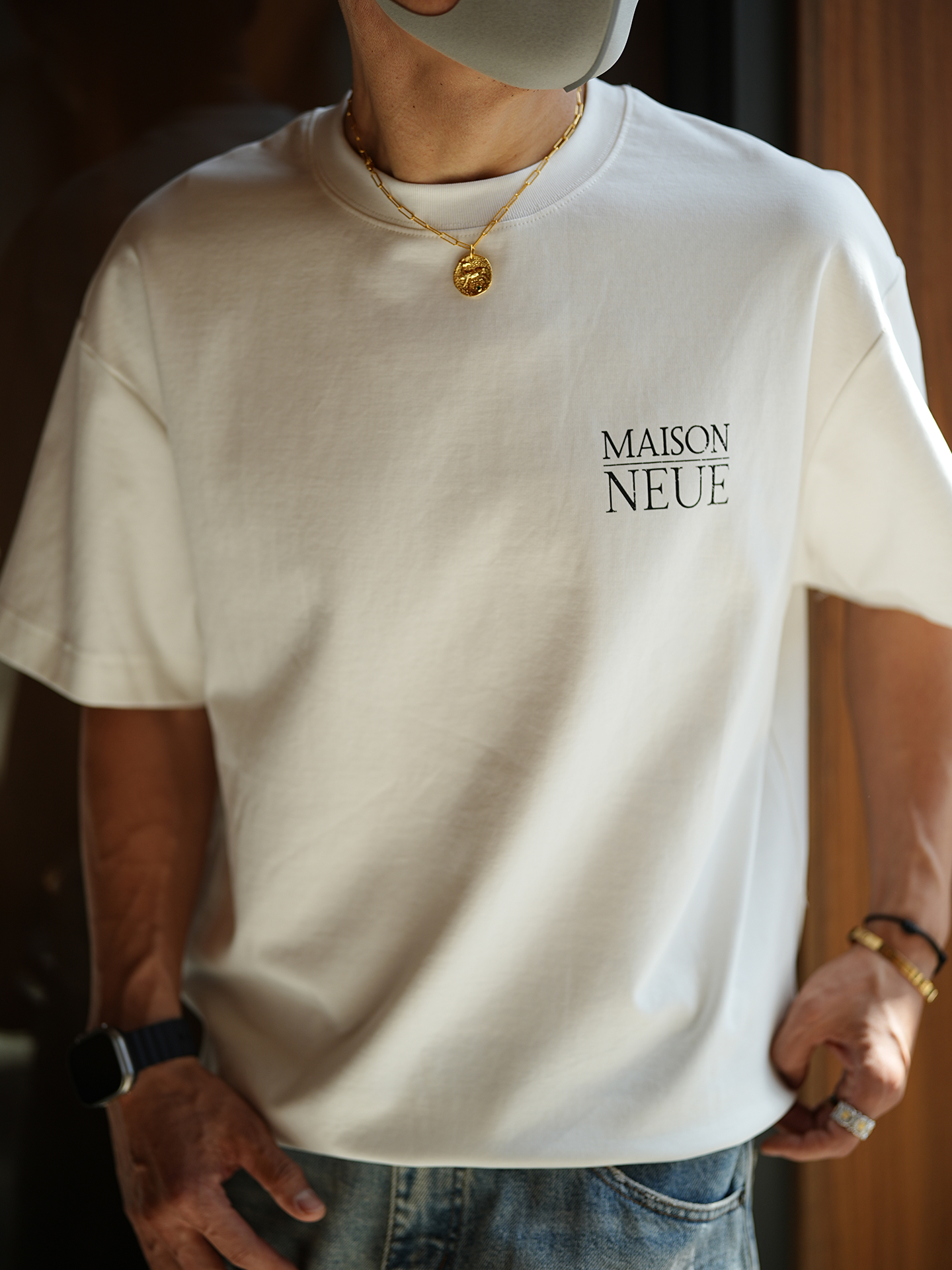 Men's Trendy Letter Print Drawstring Short Sleeve T-shirt - Summer Versatile Half Sleeve Top for Casual Style Men's Trendy Letter Print Drawstring Short Sleeve T-shirt - Summer Versatile Half Sleeve Top for Casual Style