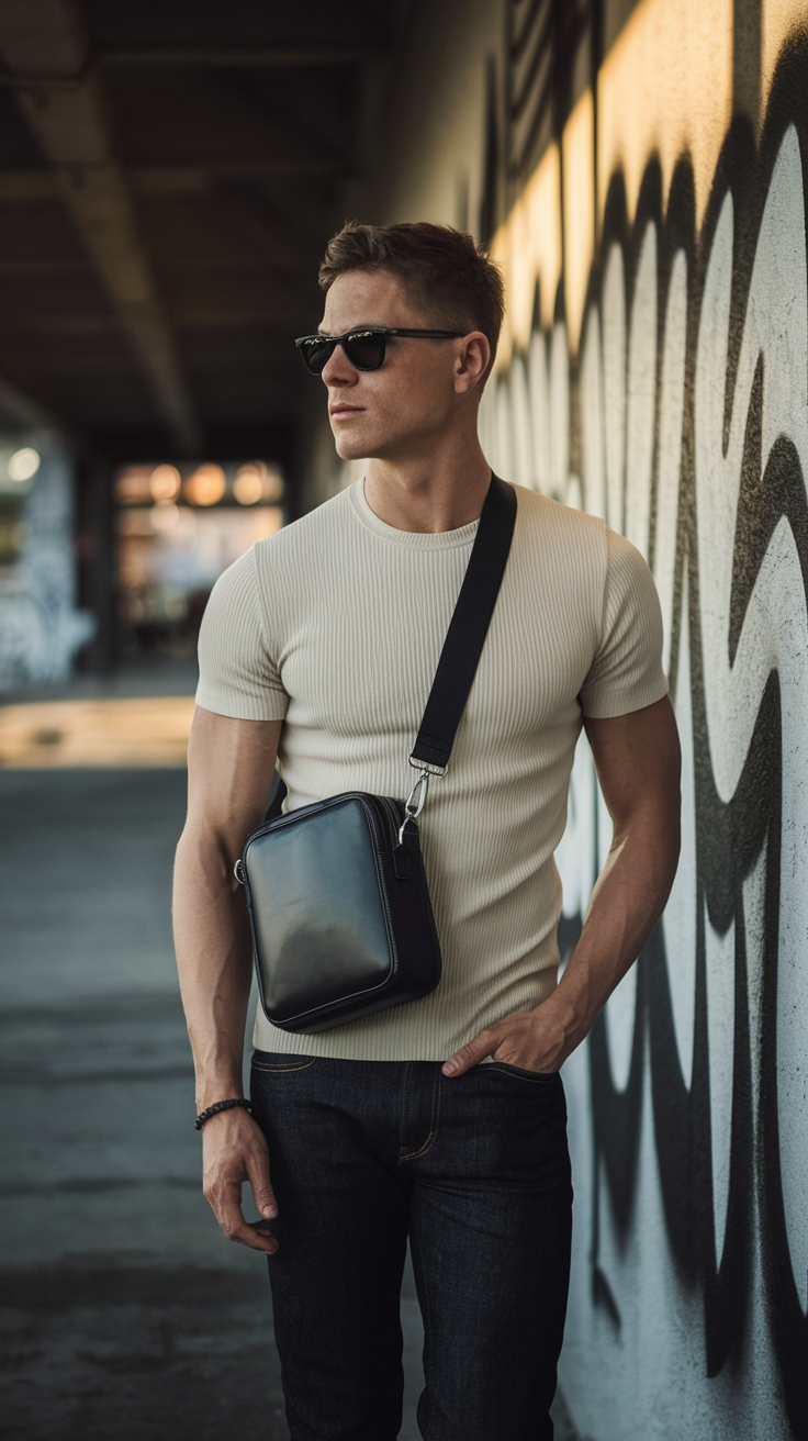 Choosing the Right Mens Shoulder Bag Cross Body for Men outfit idea